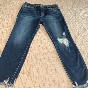 KanCan Dillon High Rise ripped ankle skinny jeans